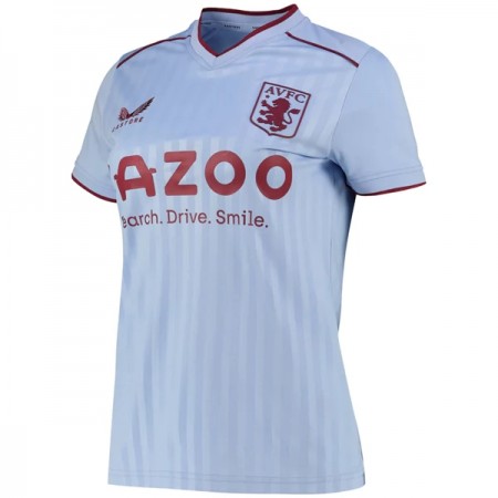 Jalkapallo Pelipaidat/Peliasut Aston Villa Naisten Vieraspelipaita 2022-23